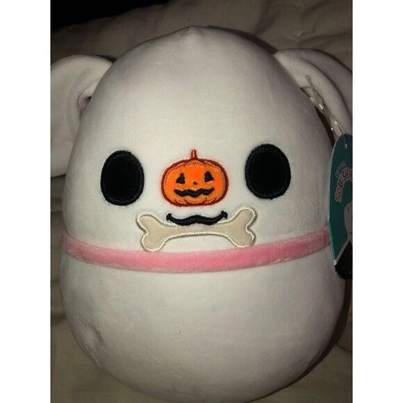 8" Zero Wth Bone Nightmare Before Christmas Squishmallow - Picture 4 of 4